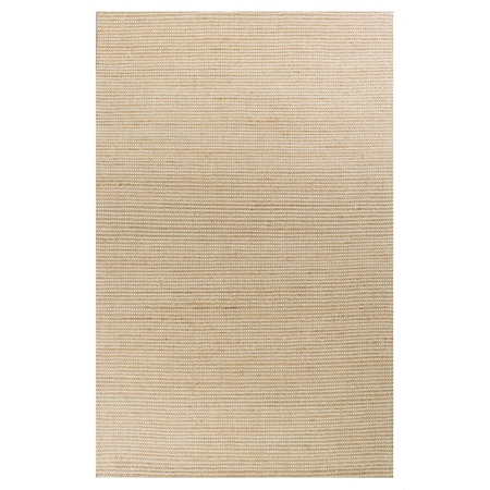 Homeroots 60 x 84 in. Ivory Wool or Jute Rug 375052